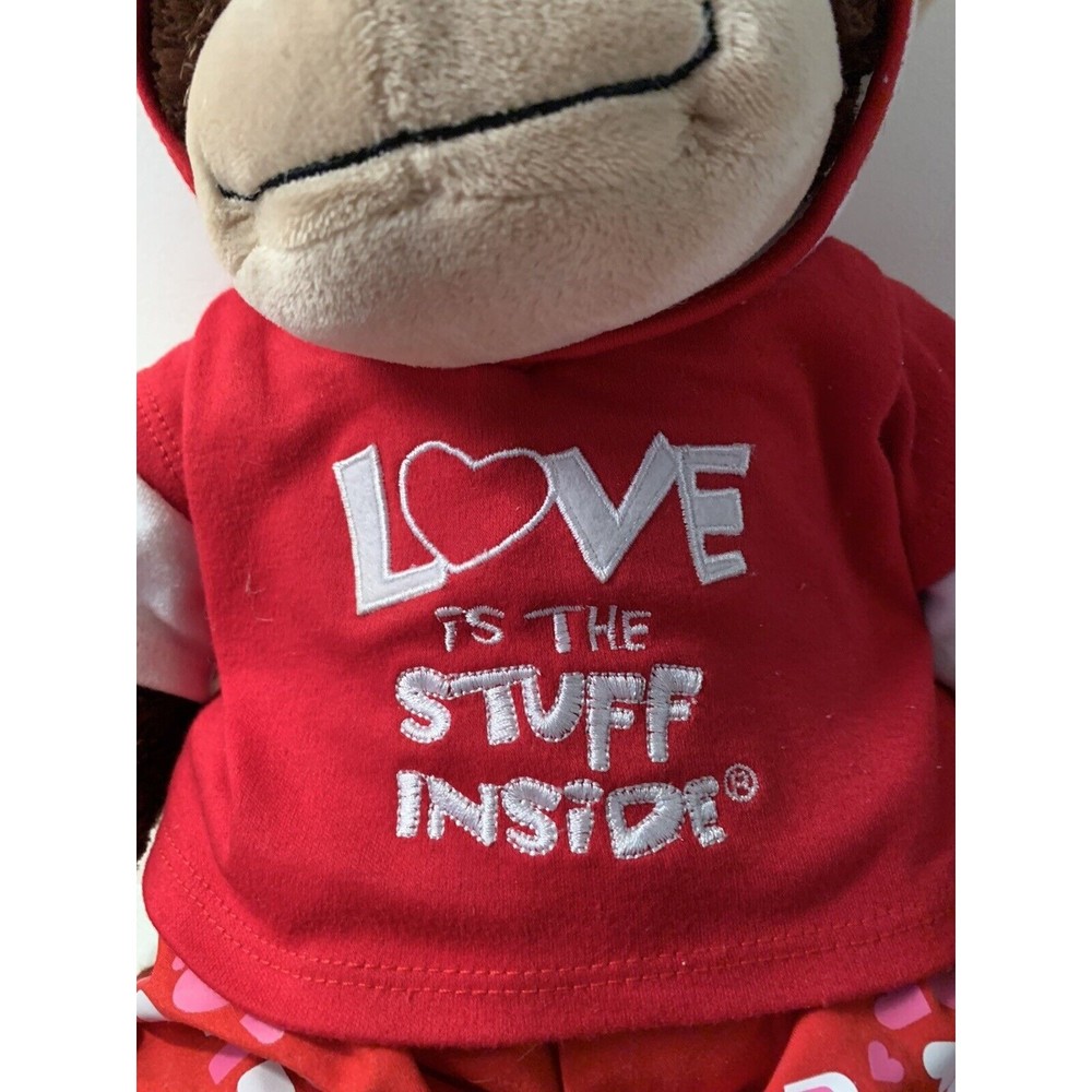 Valentine’s Build a Bear BAB Monkey Ape Chimpanzee Sound Plush Love Boxers - Picture 3 of 12